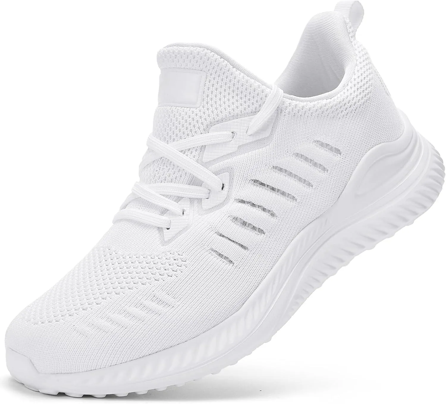 Mens Wide Sneakers - Slip On Memory Foam Walking Shoes Breathable Non Slip Tennis Running Shoe Ultra Lightweight Comfortable Workout Gym Jogging and Casual Sports