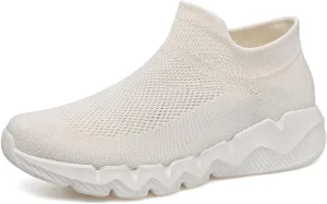 Men's Women's Knitted Mesh Fashion Breathable Ankle-High Road Running Shoes Soft Sneakers Shoes Trainers Shoes