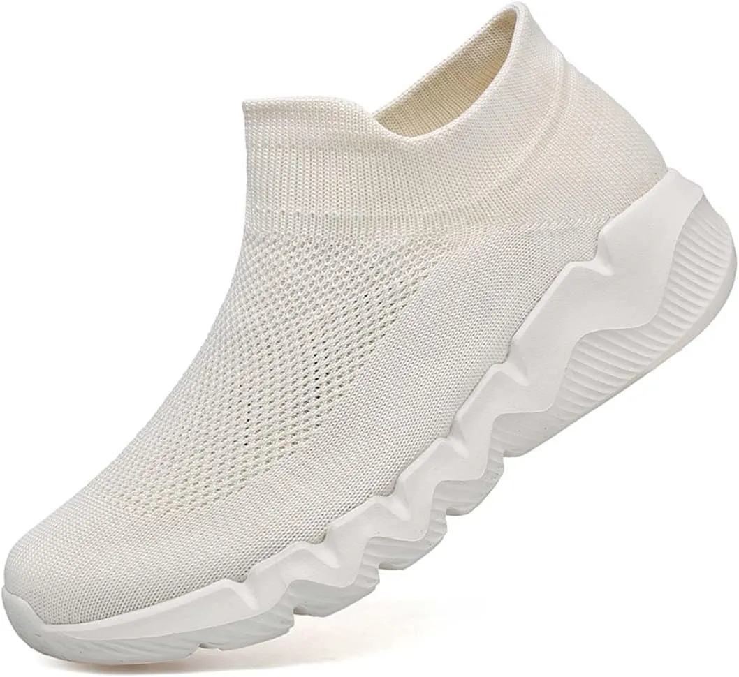 Men's Women's Knitted Mesh Fashion Breathable Ankle-High Road Running Shoes Soft Sneakers Shoes Trainers Shoes