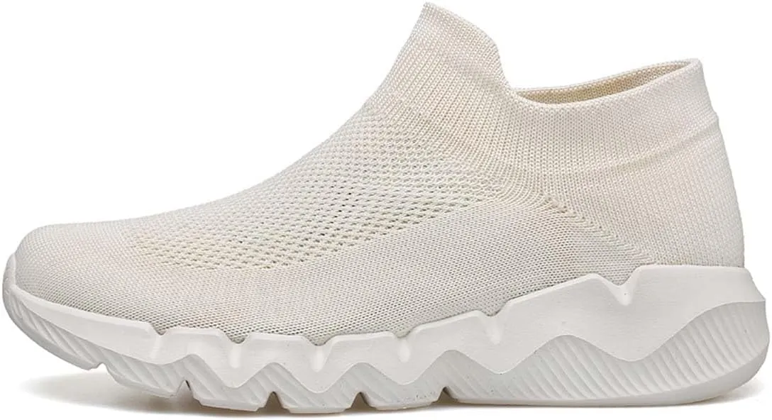 Men's Women's Knitted Mesh Fashion Breathable Ankle-High Road Running Shoes Soft Sneakers Shoes Trainers Shoes
