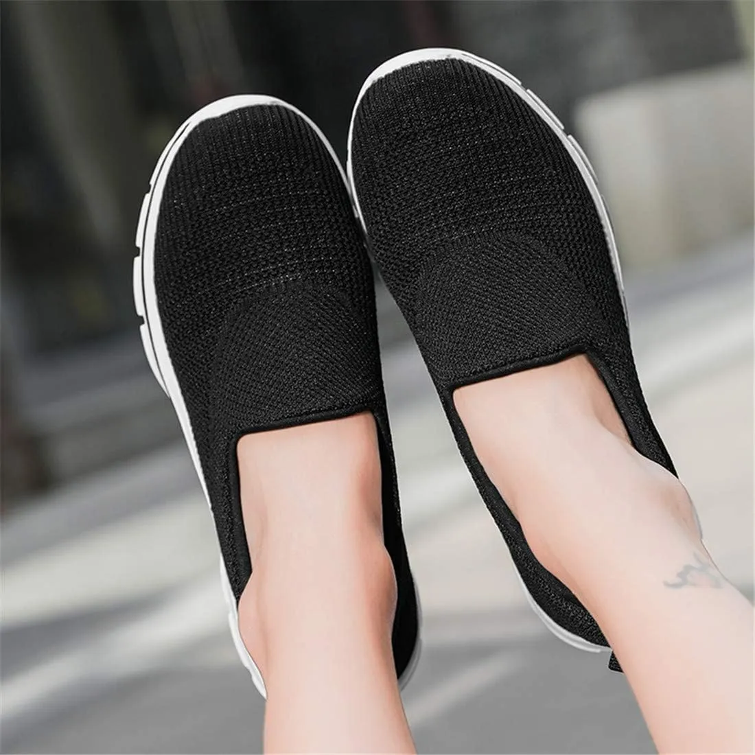MizHome Women's Athletic Running Shoes Breathable Casual Mesh-Comfortable Slip on Sneakers