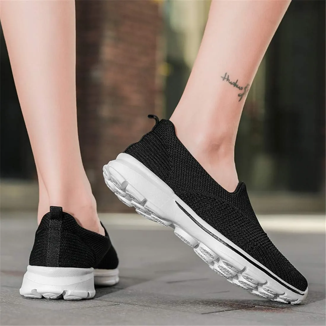 MizHome Women's Athletic Running Shoes Breathable Casual Mesh-Comfortable Slip on Sneakers