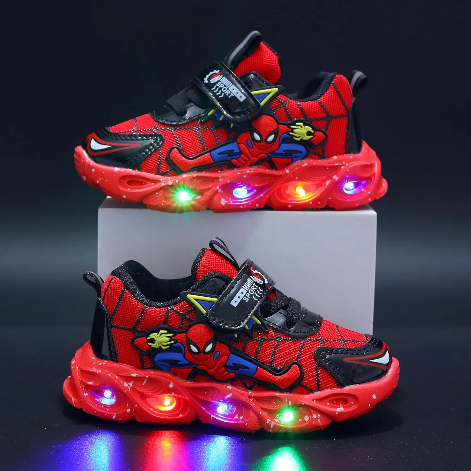 Movie Casual Shoes LED Light Up SneakersSnow Princess Shoes Baby Toddler Shoes Girl Birthday Present