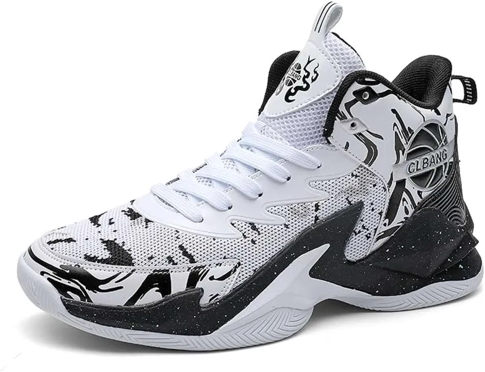 NCNDB Unisex High Top Basketball Shoes Breathable Non Slip Outdoor Running Sports Fashion Sneakers