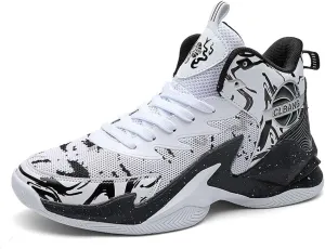 NCNDB Unisex High Top Basketball Shoes Breathable Non Slip Outdoor Running Sports Fashion Sneakers