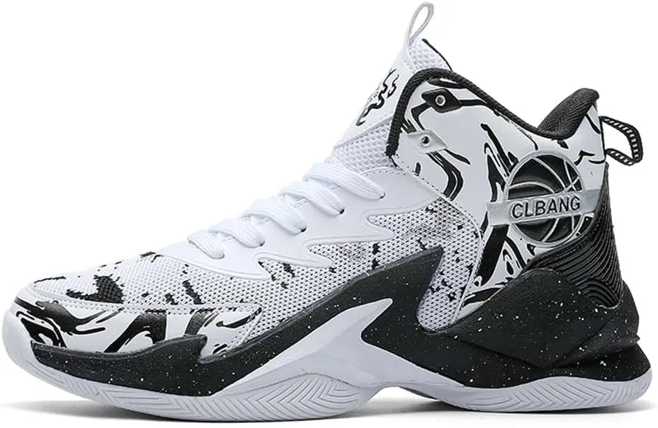 NCNDB Unisex High Top Basketball Shoes Breathable Non Slip Outdoor Running Sports Fashion Sneakers