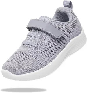 nerteo Toddler Girl Shoes Boys Kids Tennis Sneakers Breathable Runing Walking Shoes