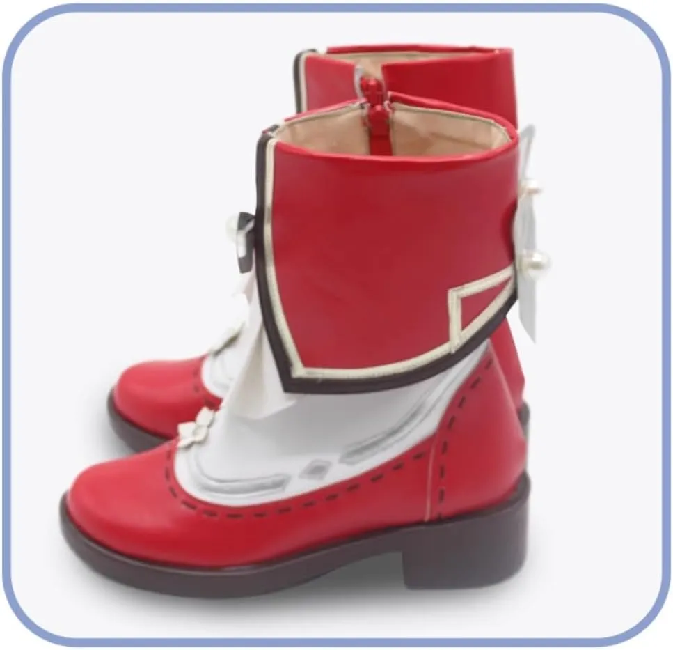 New Hu Tao Cosplay Shoes for Game Genshin Impact Lantern Rite High Heel Cos Halloween Women Custom Made Anime