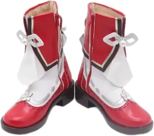 New Hu Tao Cosplay Shoes for Game Genshin Impact Lantern Rite High Heel Cos Halloween Women Custom Made Anime