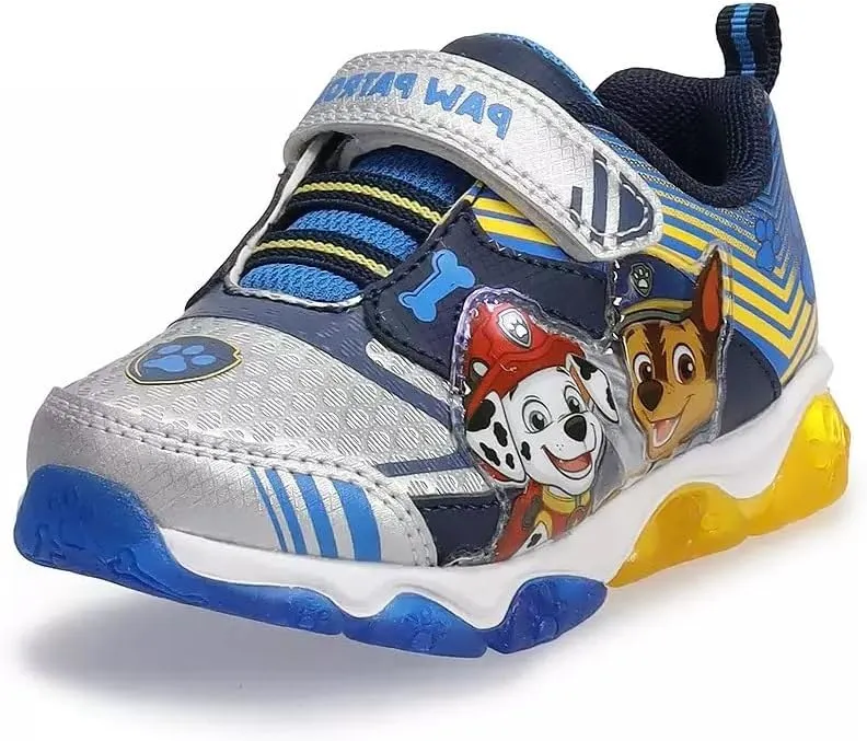 Nickelodeon Boy's Paw Patrol Chase and Marshall Light Up Sneakers (Navy/Yellow, Numeric_6)