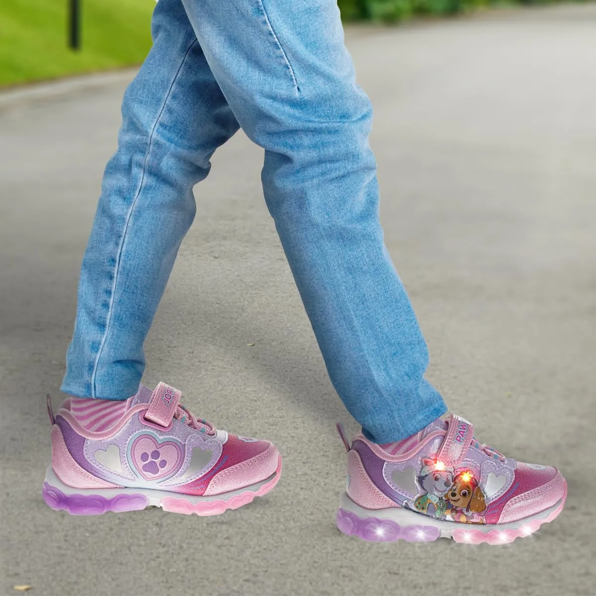 Nickelodeon Girl's Paw Patrol Light Up Laceless Shoes (Toddler/Little Girl)