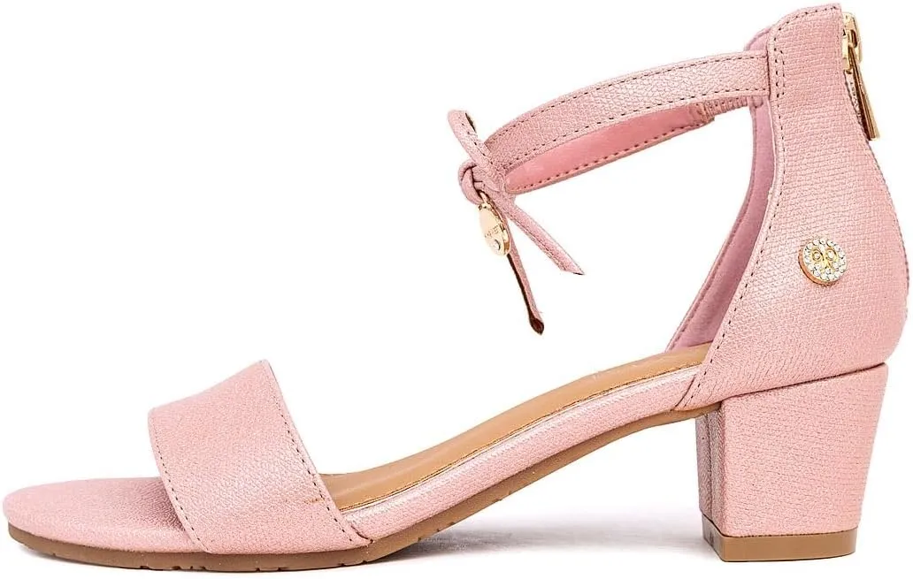Nine West Girls Sandals Low Heel Dress Pump Ankle Strap Open Toe Wedding Party for Big Kids & Little Kids