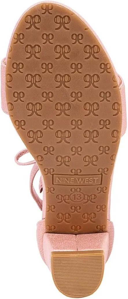 Nine West Girls Sandals Low Heel Dress Pump Ankle Strap Open Toe Wedding Party for Big Kids & Little Kids