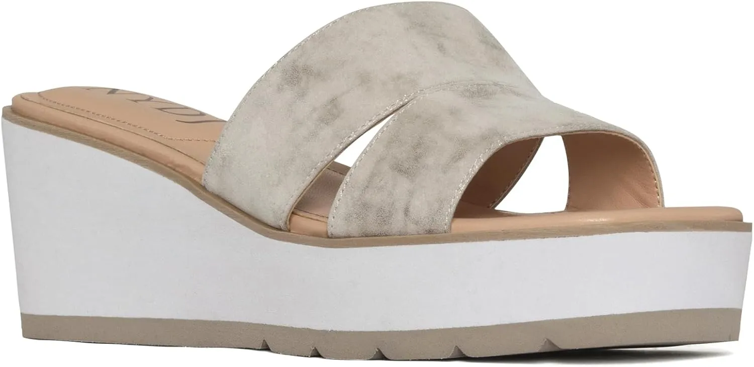 NYDJ Women's Raizy Metallic Suede