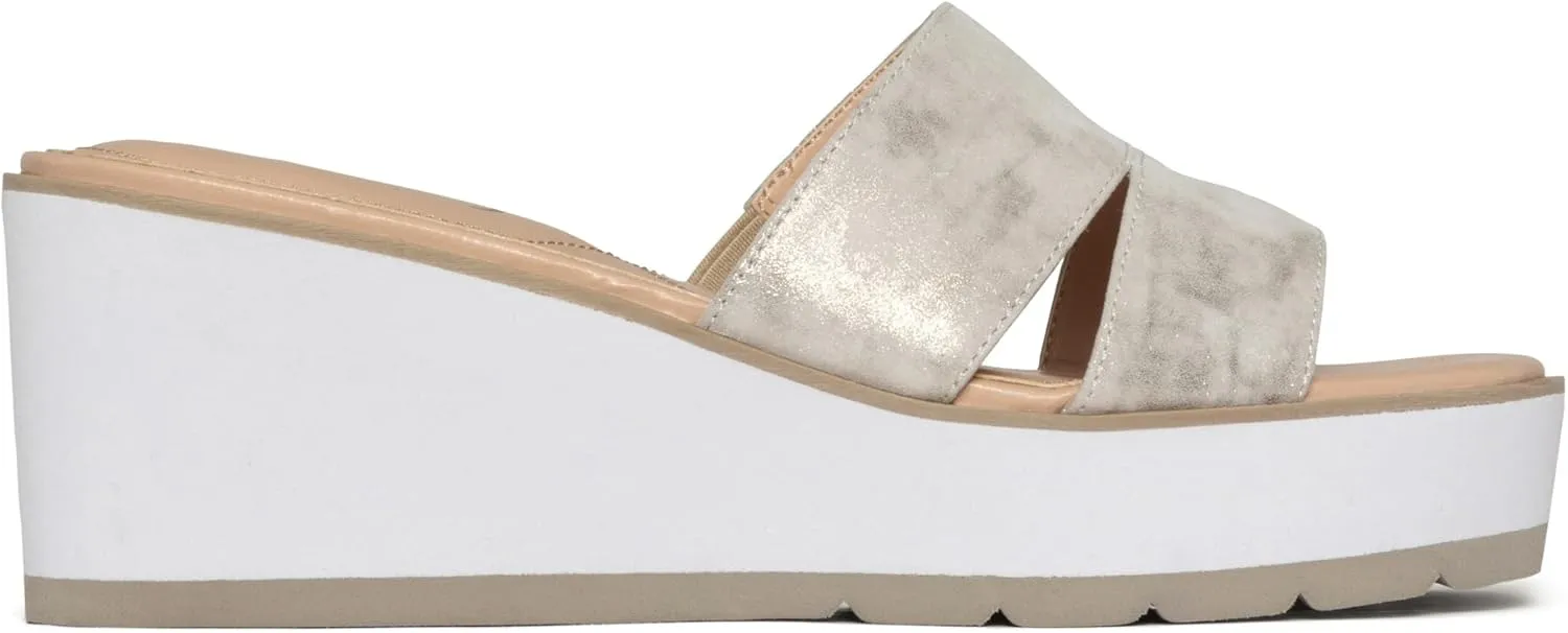 NYDJ Women's Raizy Metallic Suede