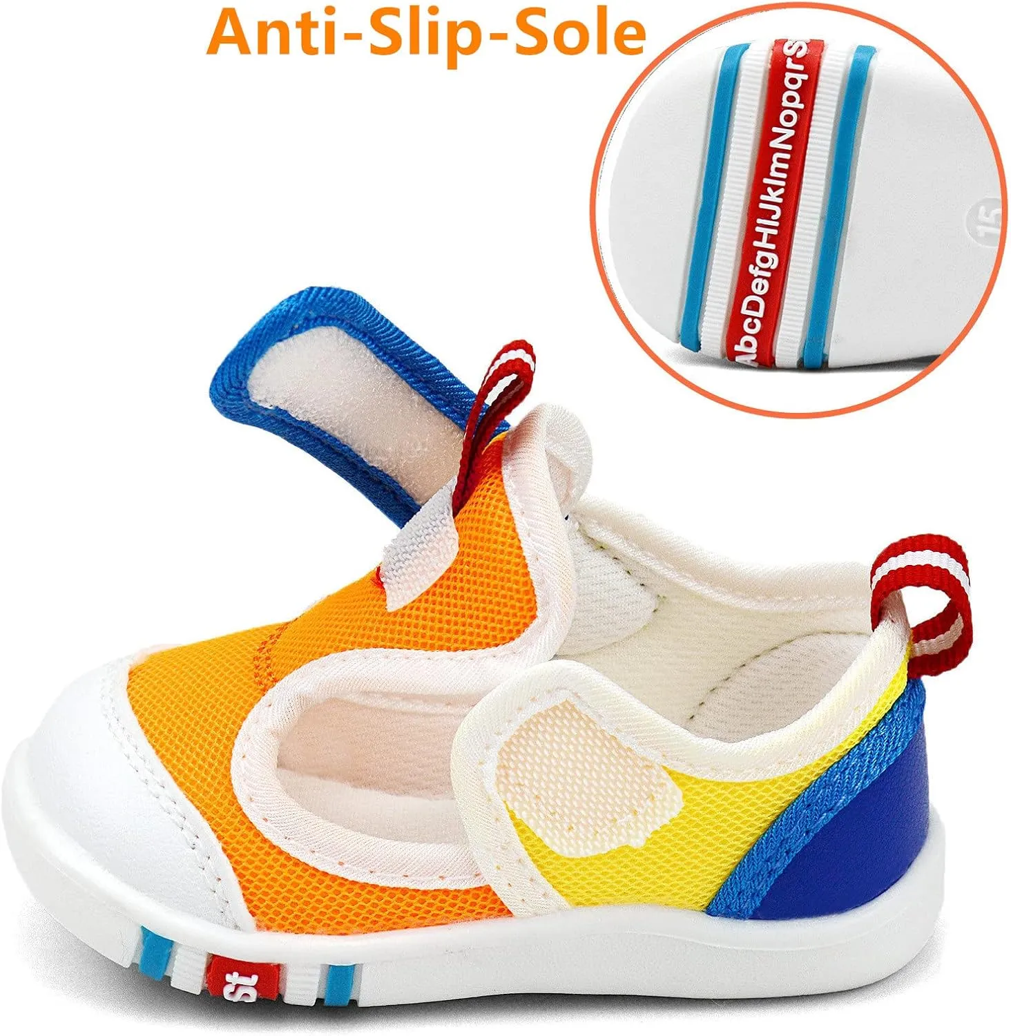 OAISNIT Baby Boy Girl Sandals Lightwight Breathable Summer Mesh Sneakers Non-Slip Toddler First Walking Shoes 6 12 18 24 Months