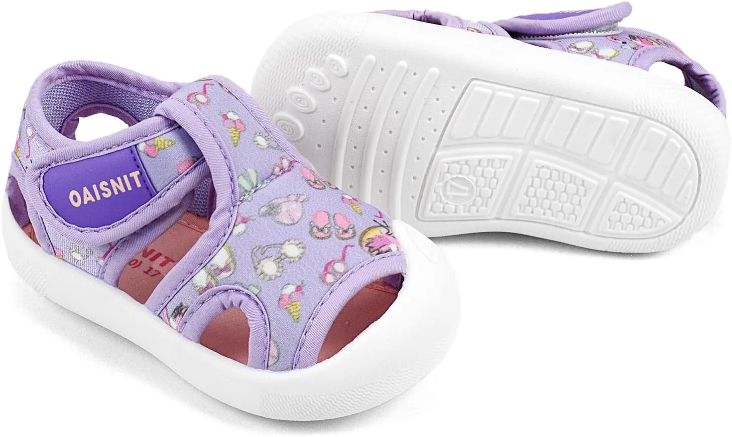 OAISNIT Baby Girls Boys Sandals Summer Sneakers Non-Slip Lightweight Beach Water Shoes Toddler First Walkers