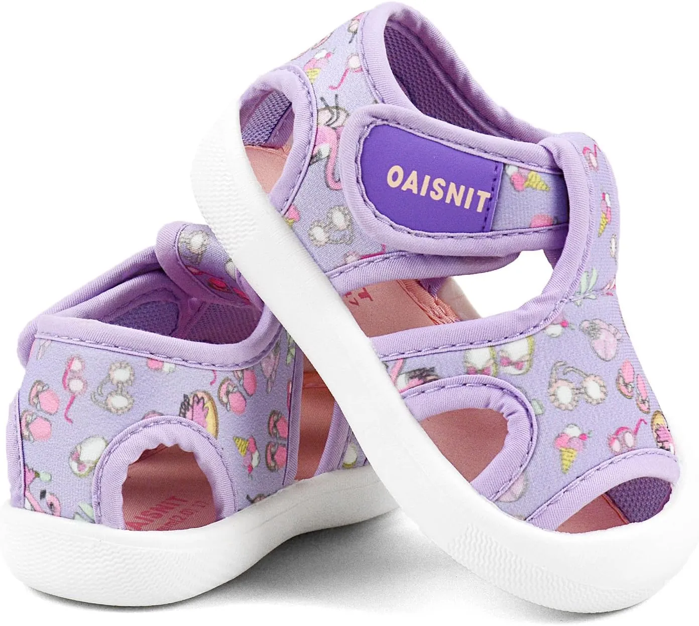 OAISNIT Baby Girls Boys Sandals Summer Sneakers Non-Slip Lightweight Beach Water Shoes Toddler First Walkers