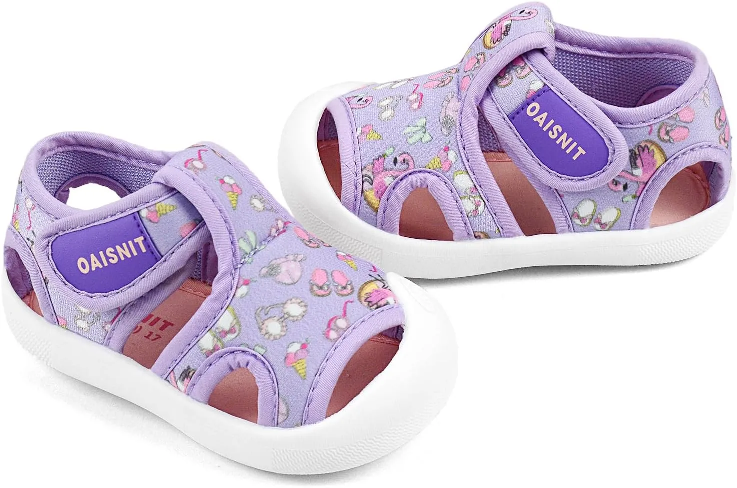 OAISNIT Baby Girls Boys Sandals Summer Sneakers Non-Slip Lightweight Beach Water Shoes Toddler First Walkers