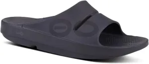 OOFOS OOahh Slide, Matte Black - Men’s Size 11, Women’s 13 Lightweight Recovery Footwear Reduces Stress on Feet, Joints & Back Machine Washable 13 Women/11 Men