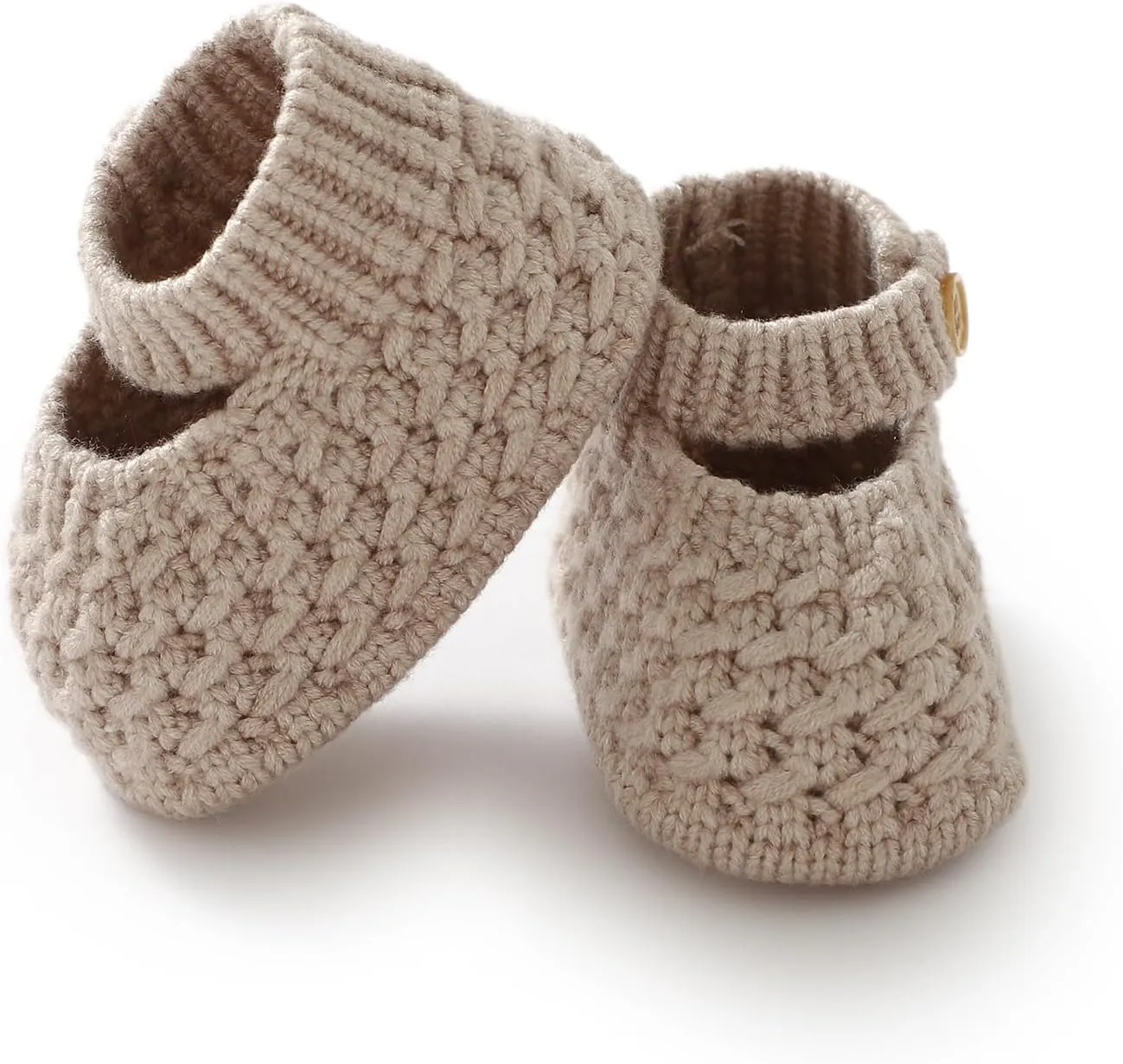 Opewod Baby Booties Hand Knit Boots Slippers Soft Warm First Walkers Socks Shoes for Newborn Infan Boys Girls