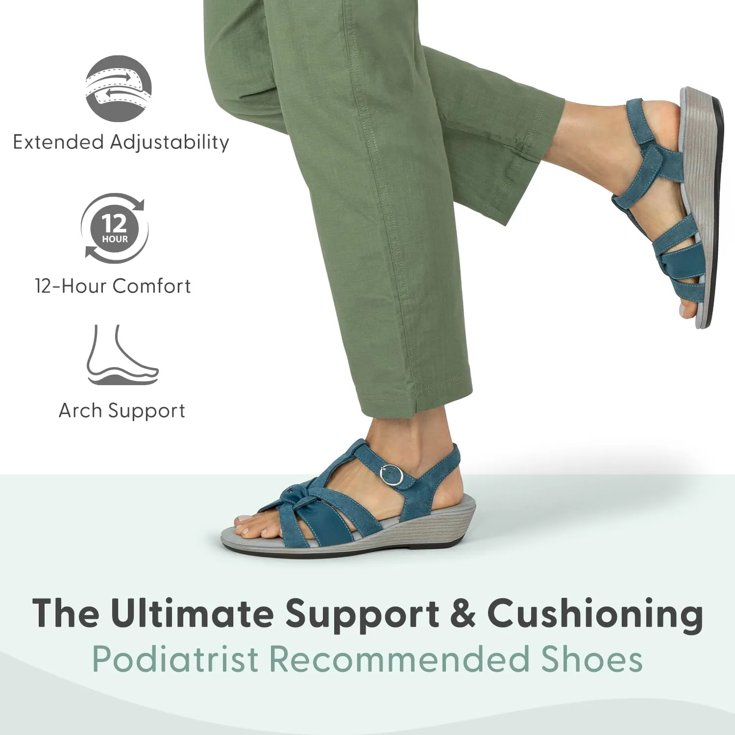 Orthofeet Women's Orthopedic Hope Sandals