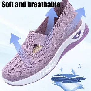 Orthowalkway Womens Shoes, Selleren Orthopedic Shoes, Women's Comfortable Breathable Knitted Sneakers