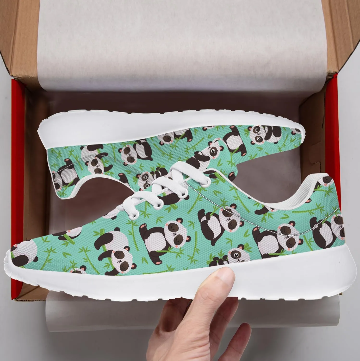Panda Sneakers for Women Men Tennis Shoes Walking Sneakers Panda Gifts for Women Men