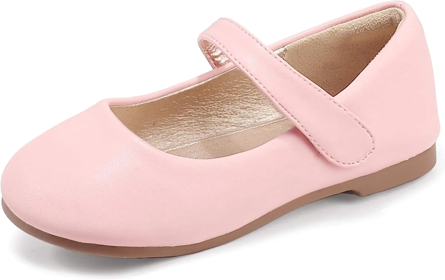 PANDANINJIA Girls Dress Shoes Toddler Flower Girl Kids Mary Jane Shoes Ballet Flats School Wedding Party Church Girls Shoes