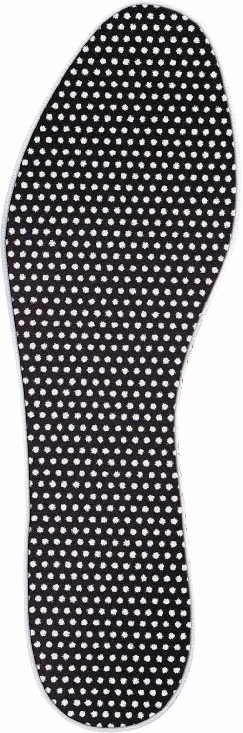 Pedag Siesta Insoles | Made in Germany | Arch Support for Flat Feet | Flexible Metatarsal Support | Ideal for Boots & High Heels | Active Charcoal Filte | Black | US 12M/EU 45