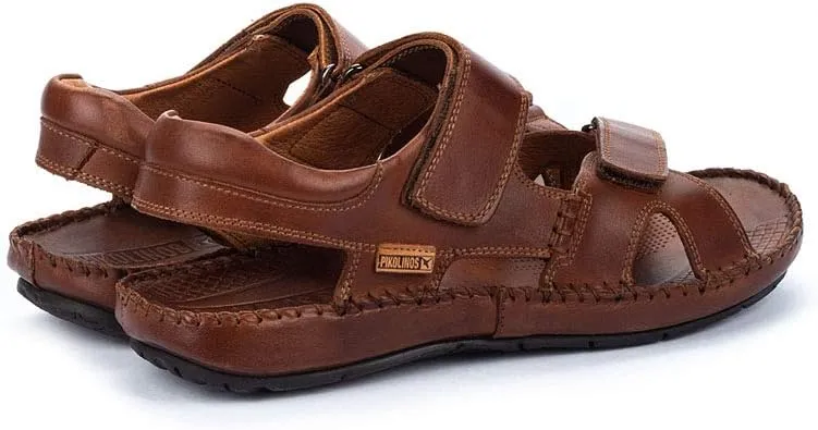 PIKOLINOS Flat Sandals Leather Tarifa for Man