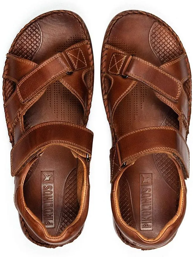 PIKOLINOS Flat Sandals Leather Tarifa for Man