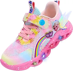 Princess Sneakers for Girls Light Up Shoes Zapatos para Niñas Baby Toddler Shoes Birthday Tenis para Niñas Xmas