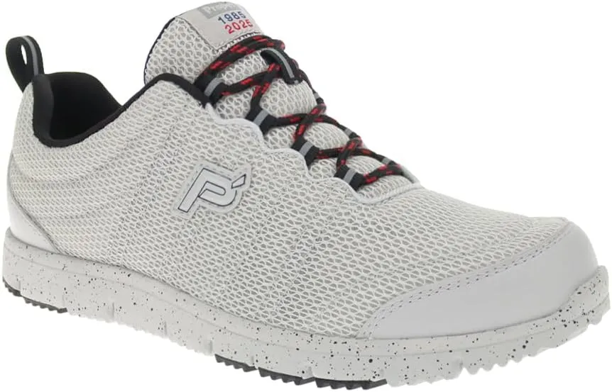 Propet Mens Travel Walker Lace Up Sneakers Shoes Casual - Grey