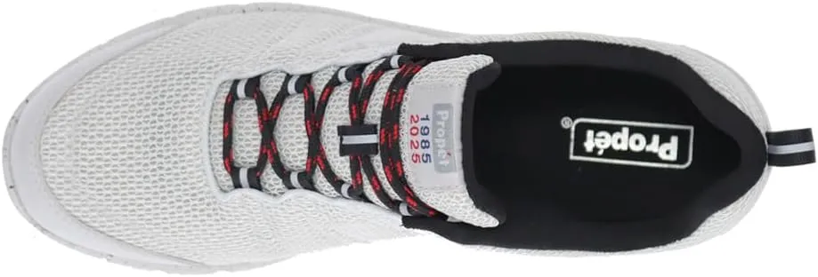 Propet Mens Travel Walker Lace Up Sneakers Shoes Casual - Grey