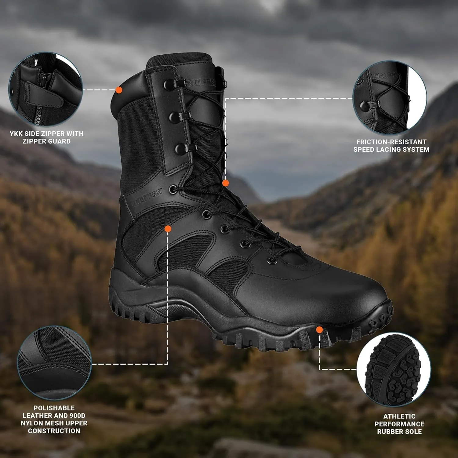 Propper Men's Duty 8" Military and Tactical Boot