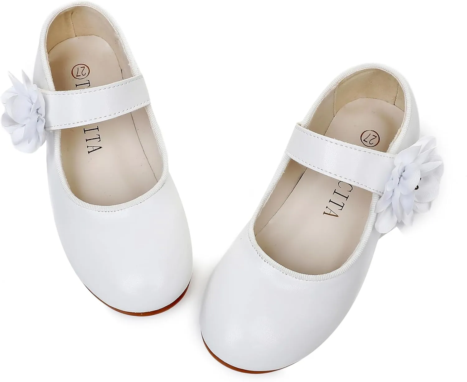 Rainbow Dress Shoes Girl's Glitter Princess Shoes Toddler Mary Jane Shoes Sparkly Party Ballet Flats in Casual Wearing Colorful Gift for Little Girls