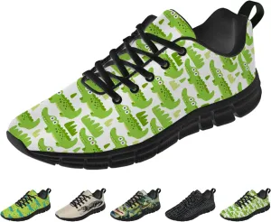 Running Shoes for Women Men Walking Sneakers Funny Crocodiles Shoes Gifts for Men Women