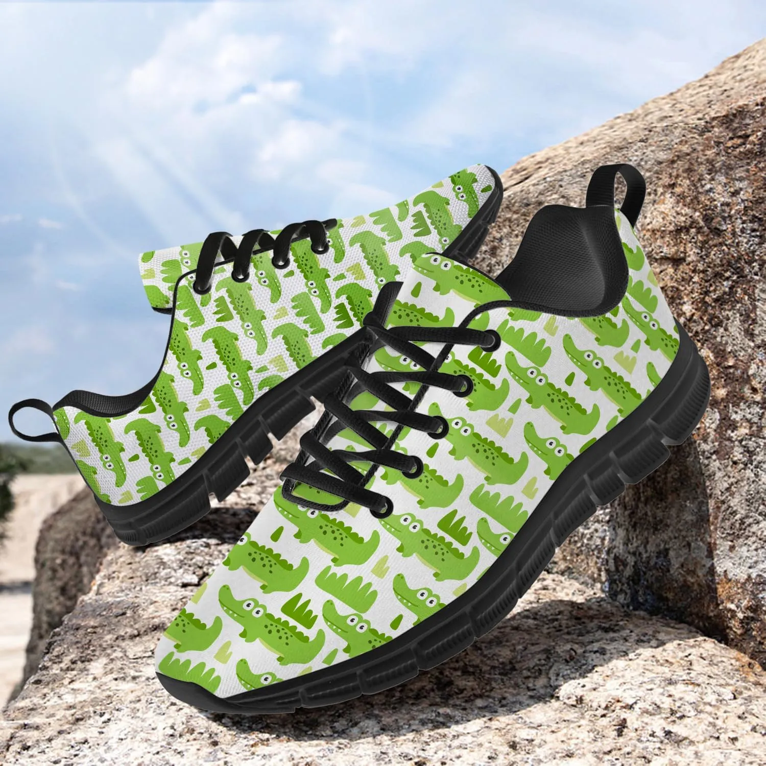 Running Shoes for Women Men Walking Sneakers Funny Crocodiles Shoes Gifts for Men Women