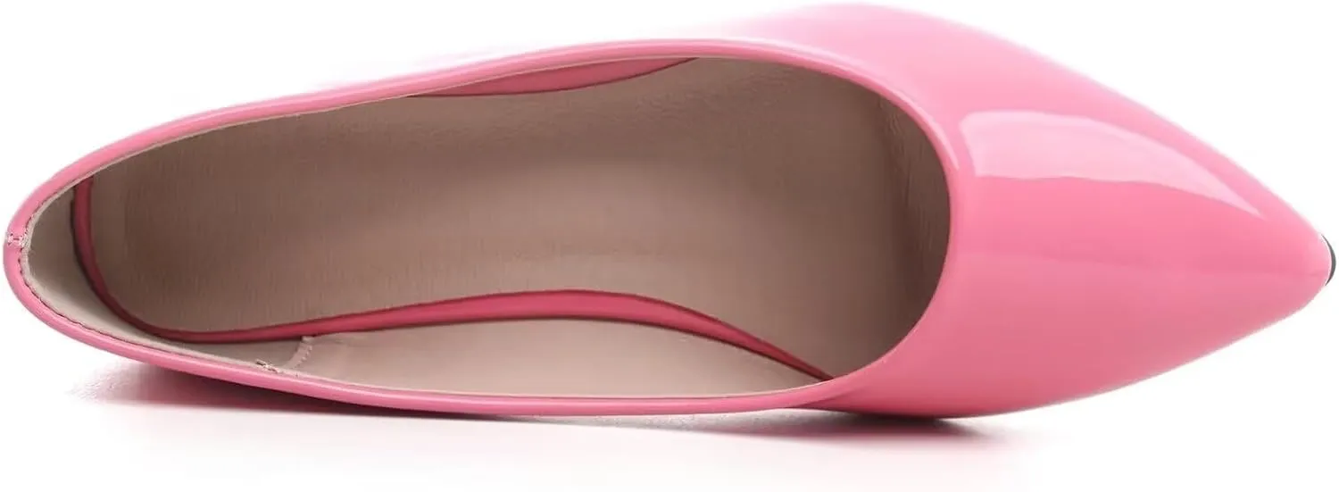 SAILING LU Womens Suede Pointed Toe Ballet Flats Comfortable Wedding Party Casual Slip-On Ballerina Dressy Shoes for Women Walking Shoes