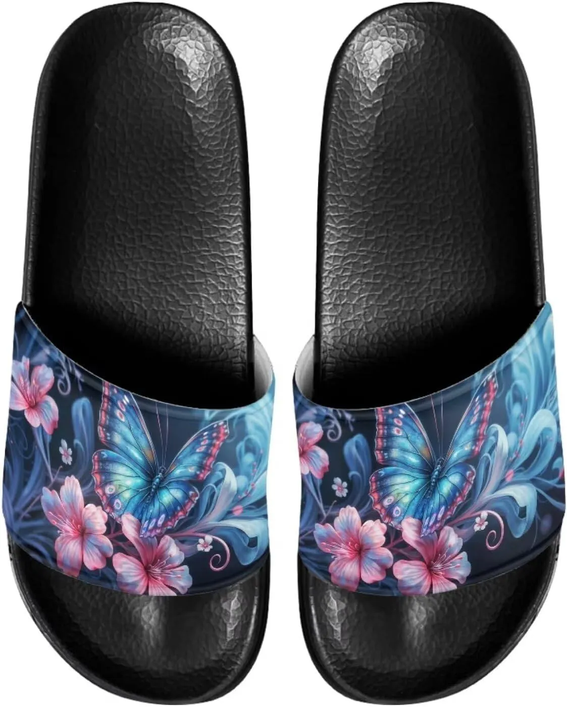 Sandals Slides for Women Non Slip Slippers Lightweight Casual Peep Toe Summer Shoes Beach Slides