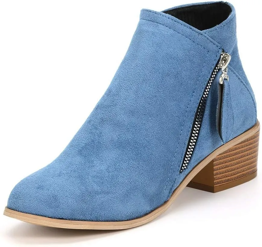 SBGMoSJ Ankle Boots for Women Low Heel Womens Extra Wide Width Booties Booties for Women Chunky Heel Low Cut Cowboy Boots Black Ankle Boots Cowboy Boots Fall Boots for Women 2023