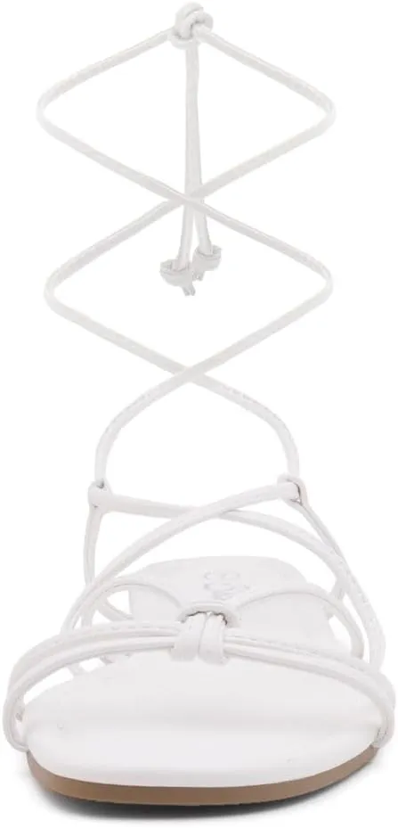 Shoe Land Women’s Flat Lace Up Sandals – Strappy Gladiator Sandals with Adjustable Crisscross Ankle Straps | Comfortable Open Toe Shoes for Summer, Beach & Travel