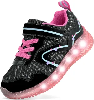 SKYWHEEL Boys Girls Sneakers Light up for Toddler Size 5 to Little Kids Size 2