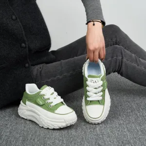 Sneakers for Women,Lace Up Thick Soled Non Slip Sports Shoes, Breathable, Stylish,Running,Shopping