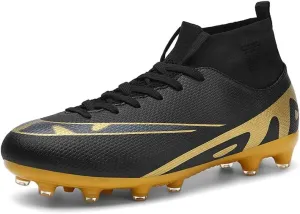 Soccer Cleats Men Soccer Boots Outdoor Turf Training Youth Soccer Cleats High-Top for Big Boys Soccer Shoes