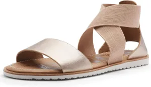 Sorel Women's Ella Sandal (9.5 B(M) US, Warm Gold)