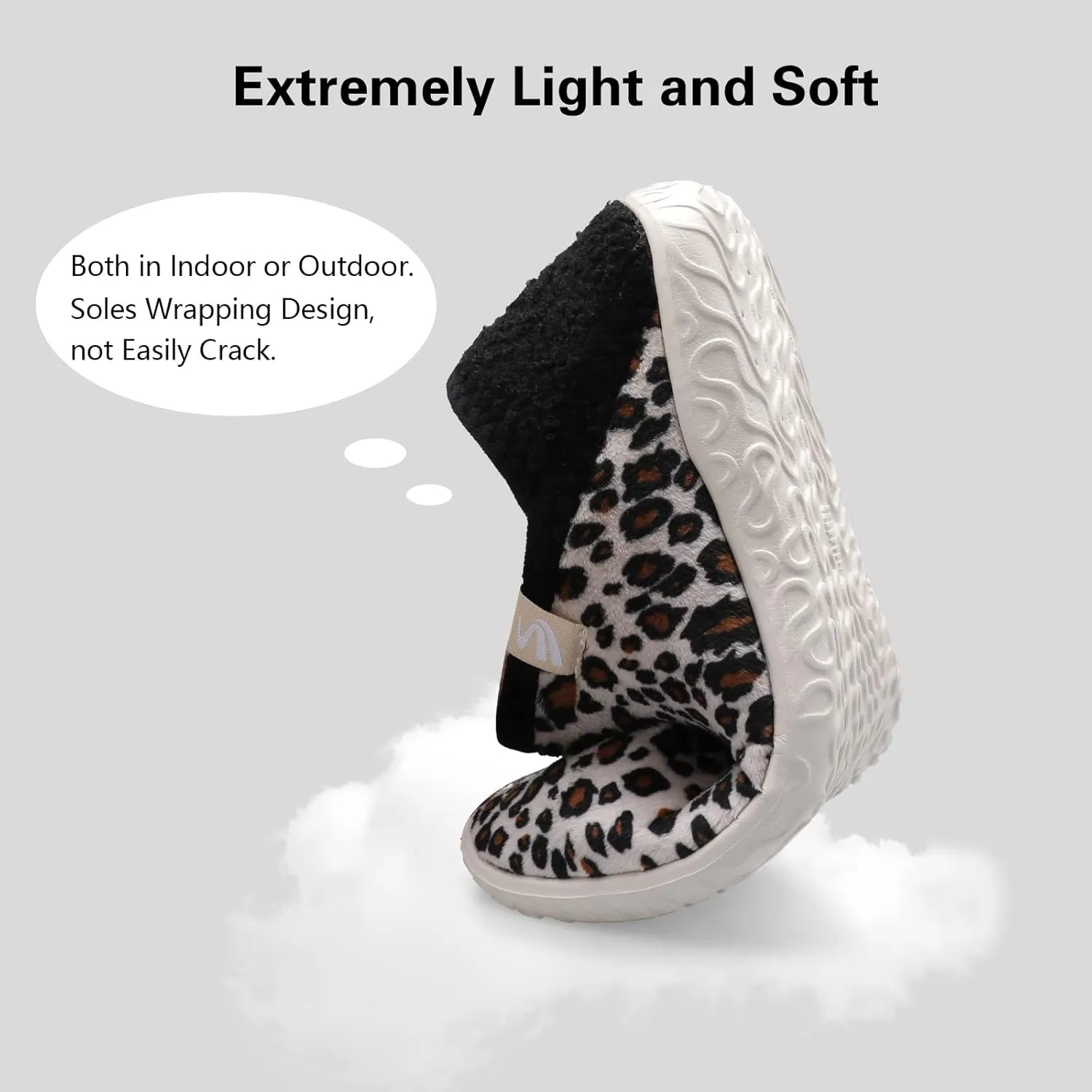 Spesoul Fuzzy House Slippers for Women Men Indoor Closed Back Lightweight Cozy Faux Furry Lining Barefoot House Shoes Slipper Socks for Bedroom Home Office Yoga Outdoor Walking Shoes