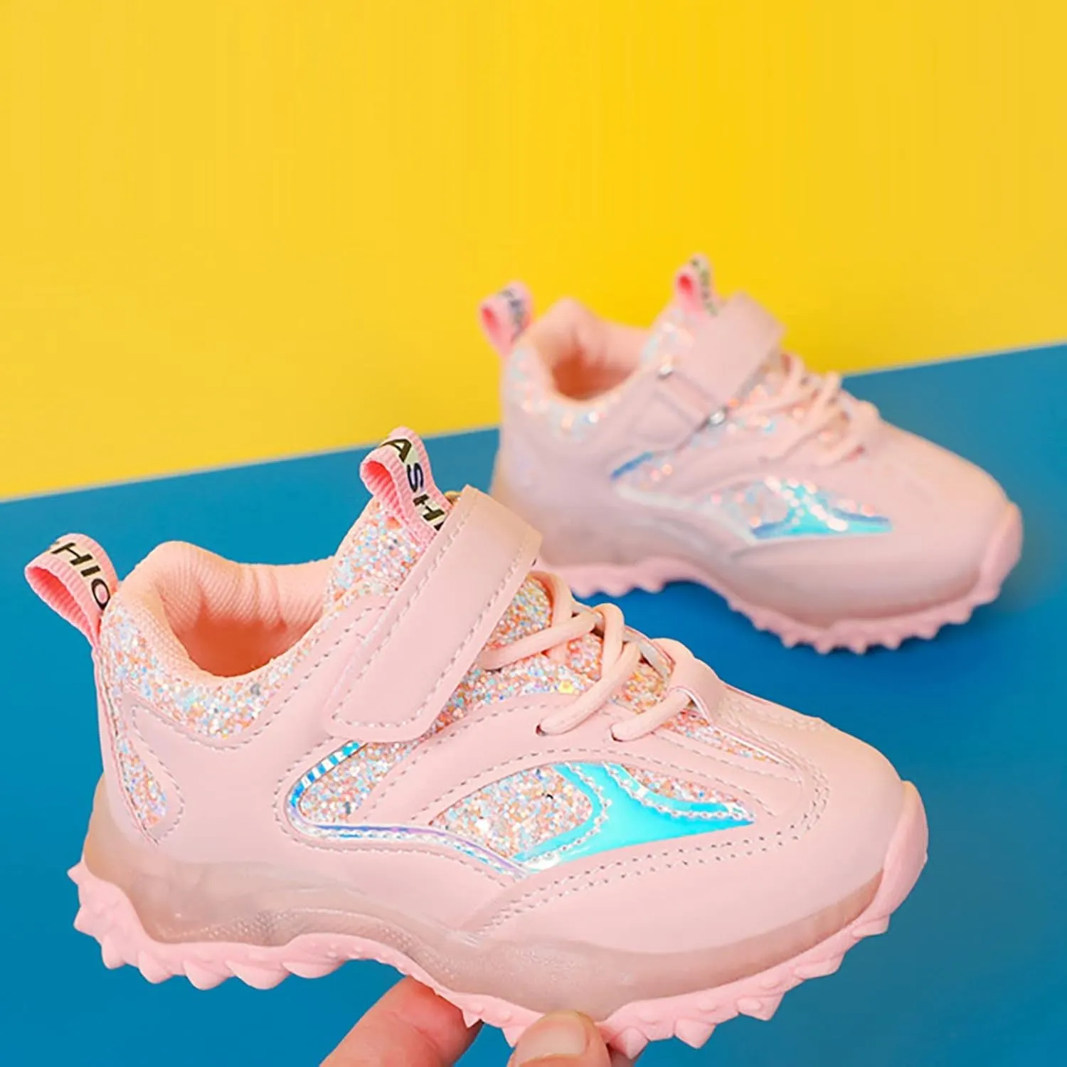Spring Summer Boys Girls Sports Sneakers Toddler Infant Baby Casual Tennis Light Up Platform Chunky Heel Shoes