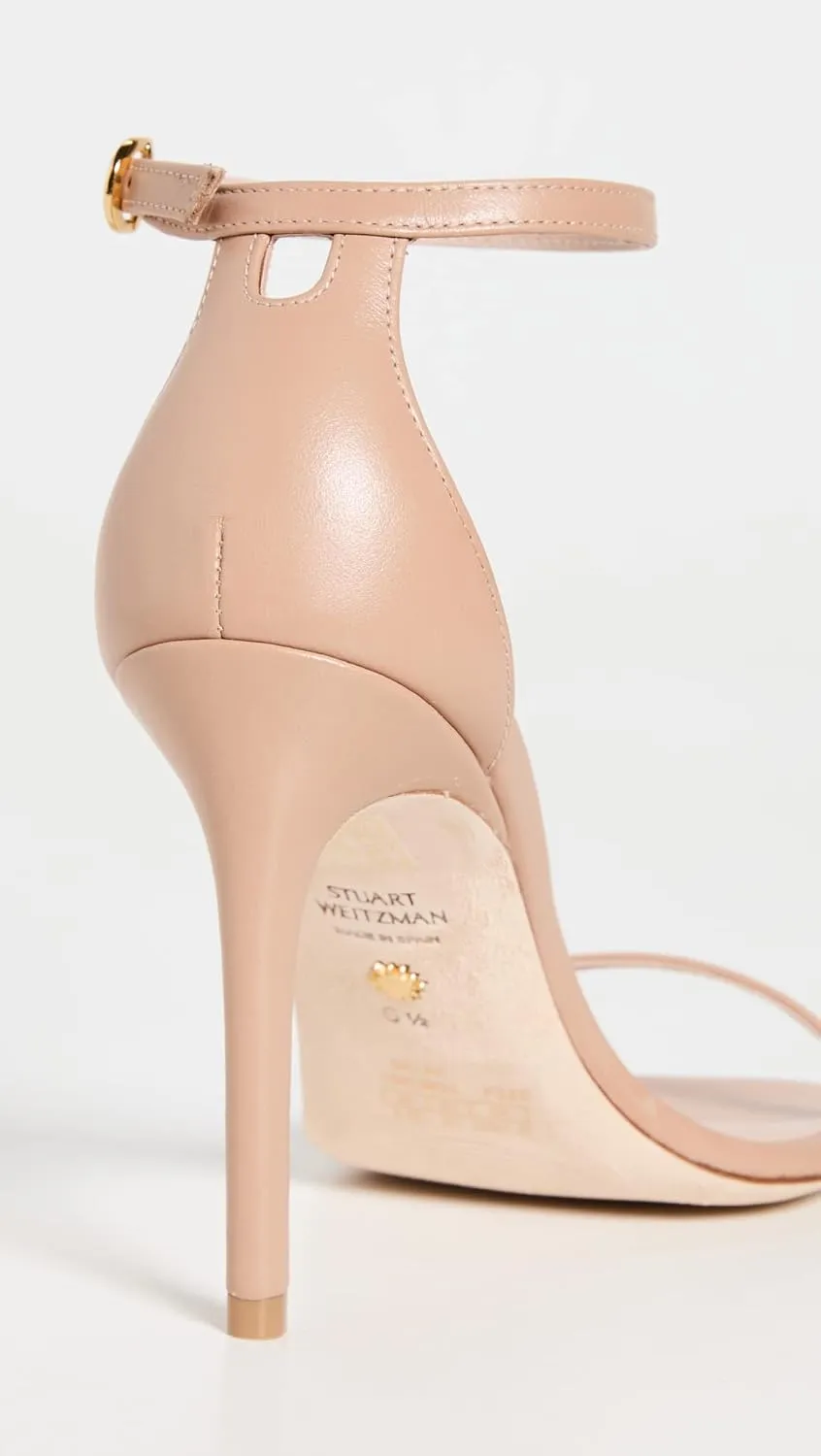 Stuart Weitzman Women's Nudistcurve 100 Smooth Leather Sandals